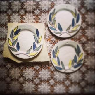 Amanda Blair Dexheimer Olive Branch Dinner Plate Sets