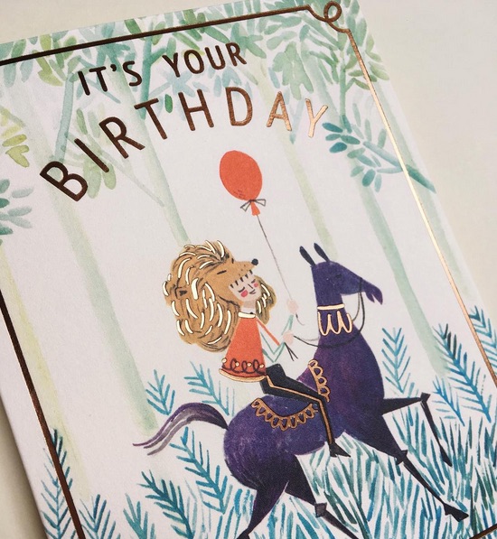quill-and-fox it's your birthday card